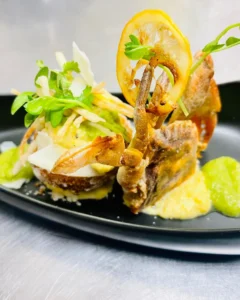 Soft Shell Crab Avocado Napoleon